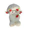 thumbnail image 1 of Muñeco de peluche de oveja, figura decorativa de juguete, adorable animal de peluche portátil, decoración para el hogar para niñas, Día de los niños, Rojo, 1 of 8