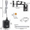 thumbnail image 3 of 820CB Garage Door Safety Sensor & Brackets Replacement Kit for 41A5034/ G801CB-P/801CB/041-0136, 3 of 4