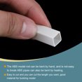thumbnail image 4 of Uxcell 20pcs 10" Plastic Model Tube ABS Square Tube 0.39"x0.39" White Easy Processing Architectural Model Making DIY, 4 of 5