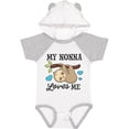 thumbnail image 3 of Inktastic My Nonna Loves Me with Sloth and Hearts Boys or Girls Baby Bodysuit, 3 of 5