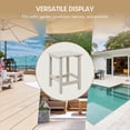 thumbnail image 4 of WestinTrends Outdoor Side Table, All Weather Poly Lumber Adirondack Small Patio Table Square End Table for Pool Balcony Deck Porch Lawn Backyard, Sand, 4 of 4