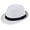 1 - White, variant on Gustave 2 Pack Short Brim Fedora Straw Hat for Men Women Classic 1920s Trilby Panama Hat Beach Sun Hat for Summer Casual Travel Gatsby Party