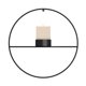thumbnail image 3 of Organizador Decoración de candelero redondo geométrico de metal (candelabro corto negro 18,5 cm) Ehuebsd Libre de BPA, 3 of 6