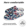 thumbnail image 6 of KLL cool rock Skull Pattern Adult Unisex Cozy Slippers,Fuzzy Slip-on Slippers TPR Sole Slippers Comfort Plush Home Footwear for Indoor & Outdoor-46/47, 6 of 7