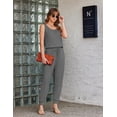 thumbnail image 2 of Ekouaer Jumpsuits for Women Casual Sleeveless 2026 Summer Romper Dressy Vacation One Piece Outfits Fashion Travel Clothes, 2 of 6