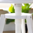 thumbnail image 3 of Guidecraft Adjustable Drafting Wooden Stool-White: Drafting Chair for Kids, 16”-18” Inch Toddler Stool for Kids' Art Studio Furniture | Adjustable Height Chair for Drawing, Painting, and Crafting, 3 of 5