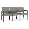 thumbnail image 1 of Pemberly Row Waiting Reception 3 Seat Tandem Seating Wood Frame in Gray, 1 of 5