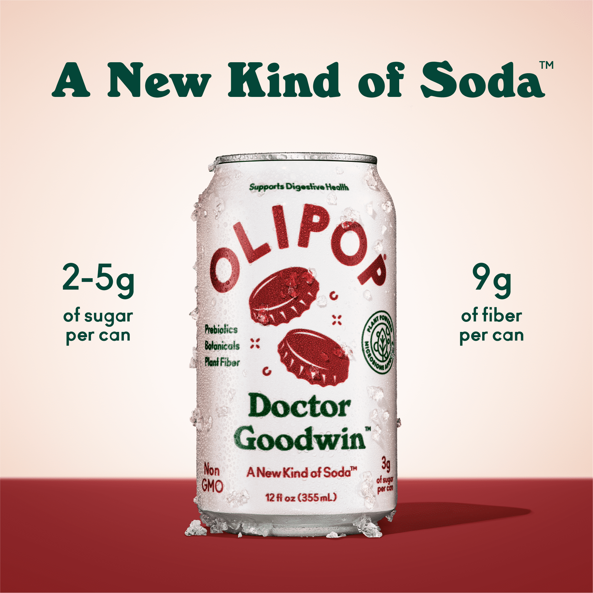 Olipop Prebiotic Soda Pop,Classic Soda Variety Pack, High Fiber, 12 fl oz 12 Pack
