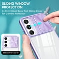 thumbnail image 2 of for Samsung A25 5G Case, Shockproof Rugged Samsung Galaxy A25 5G Phone Case, with Sliding Camera Cover, Drop Protection Crystal Clear Back Case Clear for Galaxy A25 5G, Purple, 2 of 6