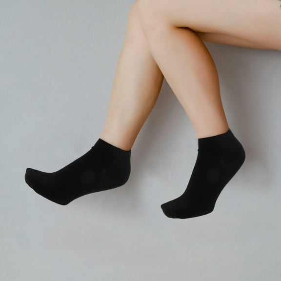 MLINS 6 Pairs Women Invisible Boat Socks Thin Breathable Cotton Summer Socks Sweat-Absorbing Ankle Socks for Casual and Athletic Wearing