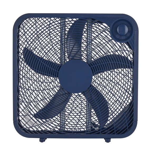 Mainstays 20" 3-Speed Portable Box Fan Washed Indigo