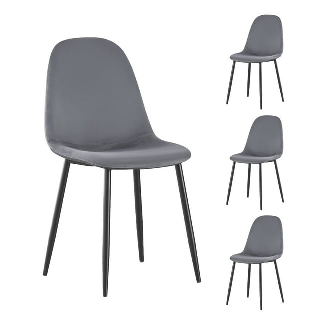 Sillas de Comedor Top Living Eames Terciopelo Gris