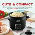 thumbnail image 2 of Dash Mini Rice Cooker Steamer with Removable Nonstick Pot, Keep Warm Function & Recipe Guide, .5 Quart, for Soups, Stews, Grains & Oatmeal, Black, 2 of 6