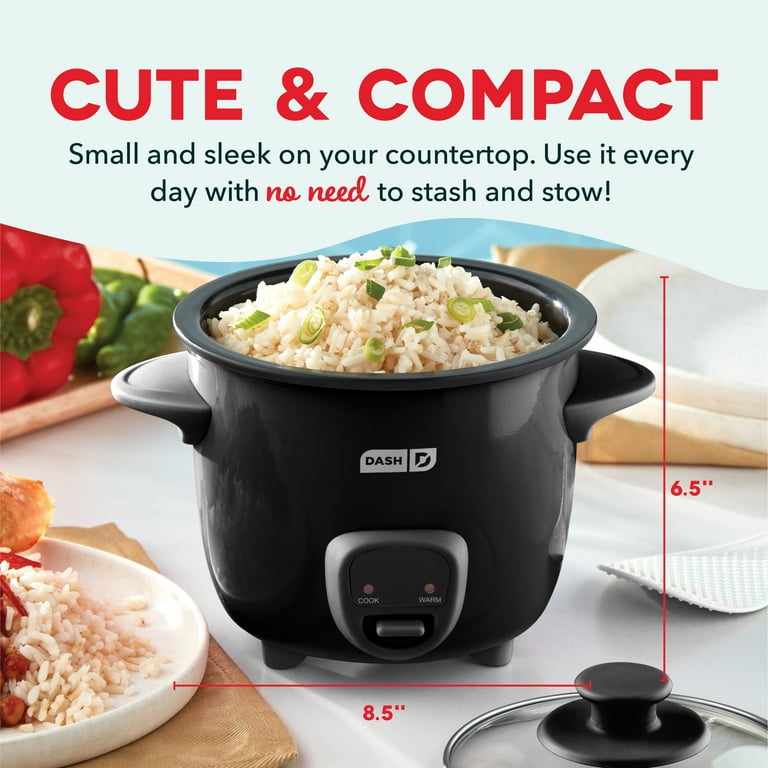 Dash Mini Rice Cooker Steamer with Removable Nonstick Pot, Keep
