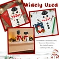 thumbnail image 4 of Christmas Snowman DIY Craft Kit with Mini Carrot Noses Buttons Magician Hats Trigeminal Hand Accessories for Christmas Party Supplies 200PCS Set 1, 4 of 6