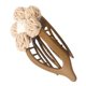 thumbnail image 5 of Pinza de ganchillo para el pelo: coletero de flores tejidas para mujer con cabello fino y grueso - Horquillas para medio moño - Pasador de pelo de fijación fuerte - Accesorios de playa hawaianos, 5 of 6