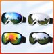 thumbnail image 2 of Gafas de esquí esféricas de doble capa antivaho para exteriores para hombres y mujeres, color blanco, 2 of 5