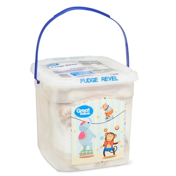 Great Value Fudge Revel Ice Cream, 128 fl oz