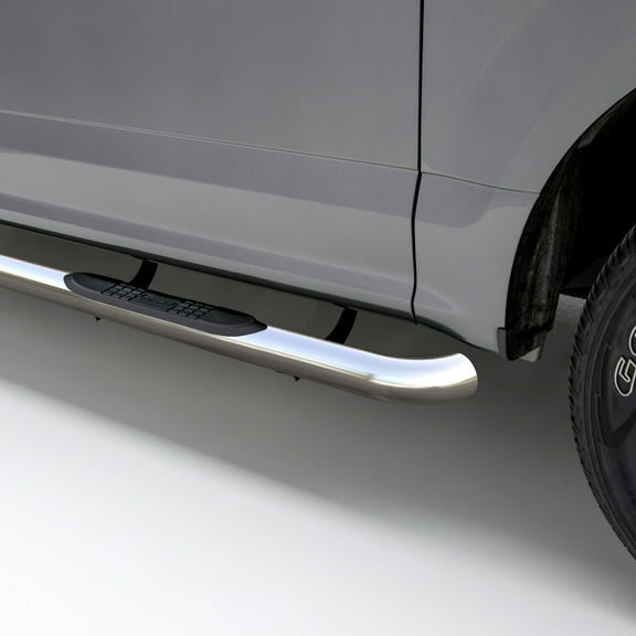 ARIES 205044-2 3-Inch Round Polished Stainless Steel Nerf Bars, No-Drill, RAM 1500 Fits : 2019-2022 RAM 1500 BIG Horn/lone Star, 2023 RAM