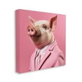 thumbnail image 4 of Stupell Industries Pink Pig Fashion Animals & Insects Painting Gallery Wrapped Canvas Art Print Wall Art, 30 x 30, 4 of 8