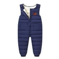 thumbnail image 4 of Shadoumai Girls Winter Lined Thermal Trousers With Detachable Suspenders For Toddler Outdoor Cold Weather Play, 4 of 8
