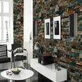 thumbnail image 1 of Extraíble E Impermeable para El para La Decoración de Habitaciones, Tamaño Súper Grande 0,53 X 10 M / 21 X 393,7 '' 4 Colco 3D retro mural de pared de ladrillo, 1 of 6