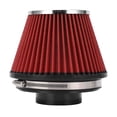 thumbnail image 1 of Filtro de admisión de aire de 88/150 mm de diámetro, alto flujo, 2 capas, lavable, reutilizable, respiradero de inducción universal para coche., 1 of 14