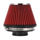 thumbnail image 1 of Filtro de admisión de aire de 88/150 mm de diámetro, alto flujo, 2 capas, lavable, reutilizable, respiradero de inducción universal para coche., 1 of 14