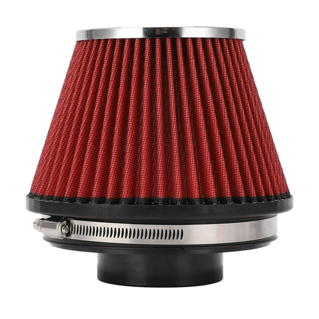 Filtro de admisión de aire de 88/150 mm de diámetro, alto flujo, 2 capas, lavable, reutilizable, respiradero de inducción universal para coche.