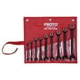 thumbnail image 1 of Stanley Proto JSCR-9S Proto 9PC Black Chrome Non-Rev Combo Ratcheting Wrench, 1 of 1