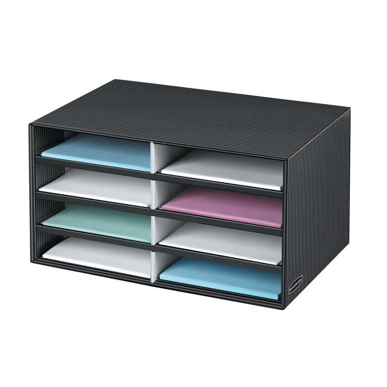 Bankers Box Literature Sorter, 8-Compartment, Black photo 5