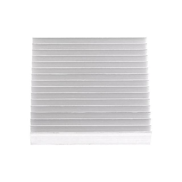 Dissipateur thermique en aluminium, bonne conductivité thermique, aileron de refroidissement, 100 x 100 x 18 mm, 1 pièce
