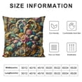 thumbnail image 5 of GOSMITH Decorative Throw Pillow Covers, Plants Flower Leaves Birds Rectangle Soft Cushion Case for Couch Bedroom Sofa Living Room Chair Car White, 5 of 5