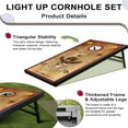 thumbnail image 3 of RayChee 3'x2' Cornhole Set with 8 Bean Bags and Carrying Case Outdoor Game Toss Board for Adults Outside Activities, 3 of 8