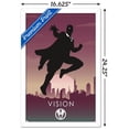 thumbnail image 3 of Marvel Heroic Silhouette - Vision Wall Poster, 14.725" x 22.375", Framed, 3 of 3