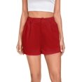 thumbnail image 1 of ORUYROP Women's Asymmetrical Solid Overlap Bodycon Workwear Skirt, 1 of 6