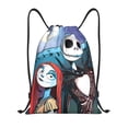 thumbnail image 1 of Goofa The Nightmare Before Christmas Print Drawstring Backpack Bag Sport Gym Sackpack Cinch Bags Drawstring Bags Draw String Sport Bag-Small, 1 of 6