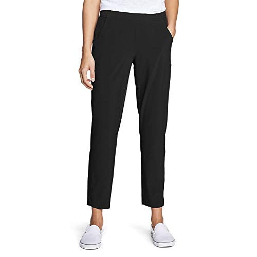 Eddie Bauer Women's Departure Ankle Pants, Black, Large
