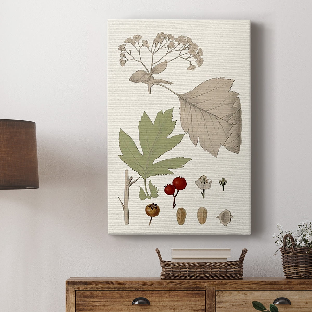 Leaves & Berries II Premium Gallery Wrapped Canvas - Ready to Hang