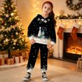 thumbnail image 2 of Krdevn Kids Christmas Hoodie and Pants Set 2 Piece Long Sleeve Hooded Sweatshirt with Jogger Pants Toddler Boys Girls Holiday Casual Outfit Clothing, 2 of 4