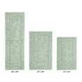 thumbnail image 2 of Better Trends Luxury Bath Rug 3 Piece Set 100% Cotton Tufted Bathroom Rug Water Absorbent, Reversible Machine Washable Runner Mat for Bathroom Floor Decor, Tub, Laundry Room Dark Sage Lux Collection, 2 of 4