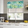 thumbnail image 4 of 2 Pack Valances for Window, Easter Rabbit Silhouette Short Curtains for Kitchen Bedroom Living Room, Spring Bunny Blue Green Ombre Rod Pocket Small Window Treatment Valance Drapes 42 x 18 Inch, 4 of 8