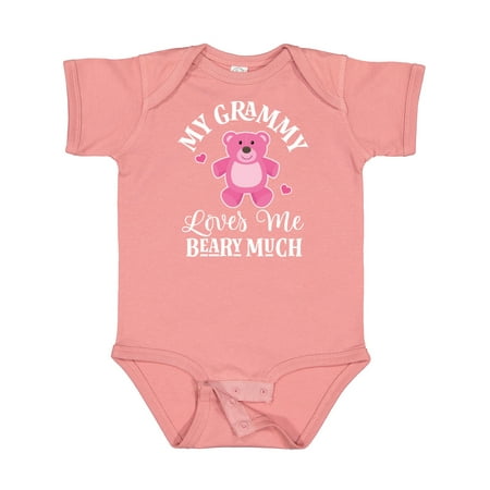 

Inktastic Grammy Loves Me Girls Bear Gift Baby Girl Bodysuit