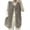 Kaki, variante sur EINCcm Manteau en Fausse Fourrure pour Femme, Manteau Chaud en Fausse Fourrure, Sans Manches, Col en V, Couleur Café, Taille TTG
