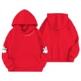 thumbnail image 5 of LRen Halloween Gifts for Girls Cute Printed Hooded Sweatshirts Oversized Long Sleeve Pullover Sweatshirt Kids Preppy Back to school, Halloween, Christmas Hooded Blouse, 5 of 5