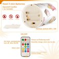 thumbnail image 5 of Yayeee Flameless Candles with Remote Flickering Battery Operated Multi Color Changing, Ice Cream Pattern, 5 of 7