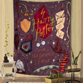 thumbnail image 3 of Tapiz de pared grande con estampado de paisaje de Harry Potter y la varita mágica, alfombra de pared hippie con tarot para colgar en la pared, decoración del hogar para dormitorio, 3 of 5
