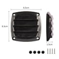 thumbnail image 7 of Boat Louvered Vent Replace, Square Outlet Vent Ventilation Ducting Cover, for RV Yacht Marine Black, 7 of 7