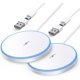 thumbnail image 1 of Cargador inalámbrico magnético cargador rápido Apple Mag-Safe para iPhone 15 Pro Max/15 Pro/15/15 Plus/14/13/12 Series AirPods 3/2/Pro/Pro 2 almohadilla de carga magnética LED con puertos de carga dua, 1 of 4