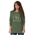 thumbnail image 3 of Keep Calm And Eat Spinach Popeye Long Sleeve TShirt Men Women Brisco Brands S, 3 of 6